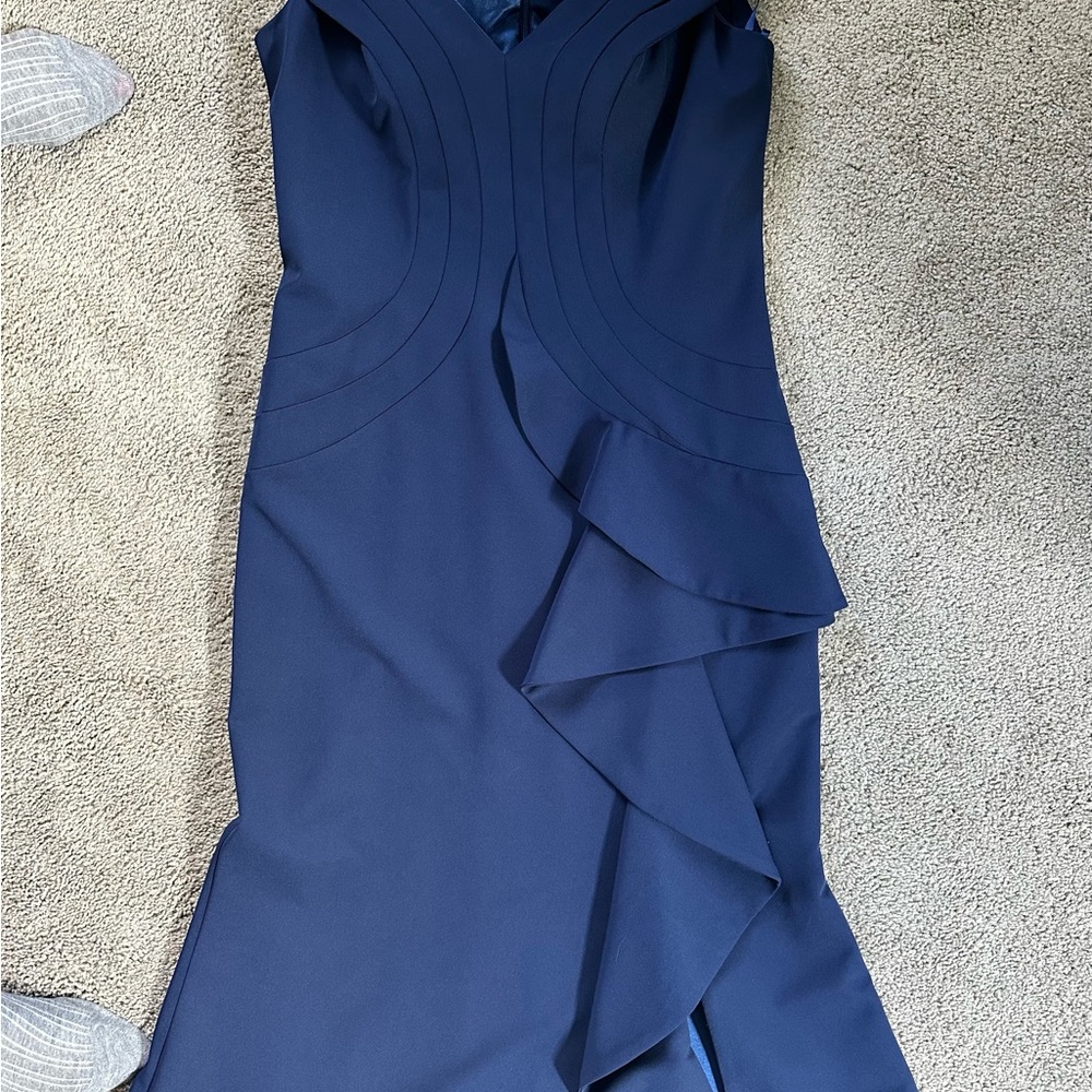 Sophisticated Midnight Blue Wedding Gown